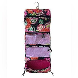 Vera Bradley Ziggy Zinnia Iconic Hanging Travel Toiletries Organizer